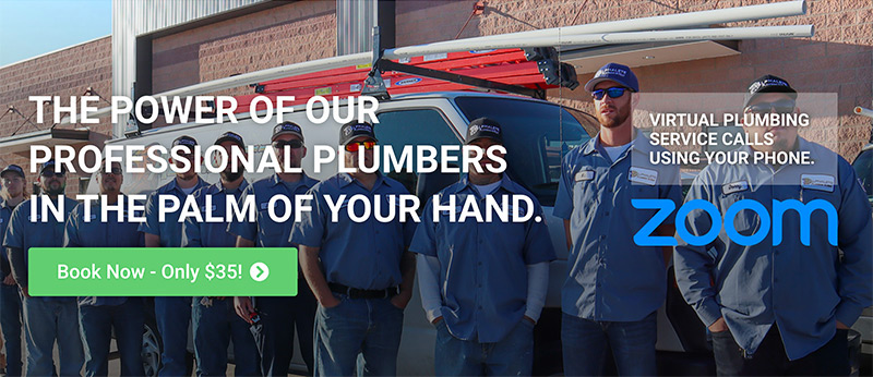 Alphalete Virtual banner showing the our virtual plumbing service